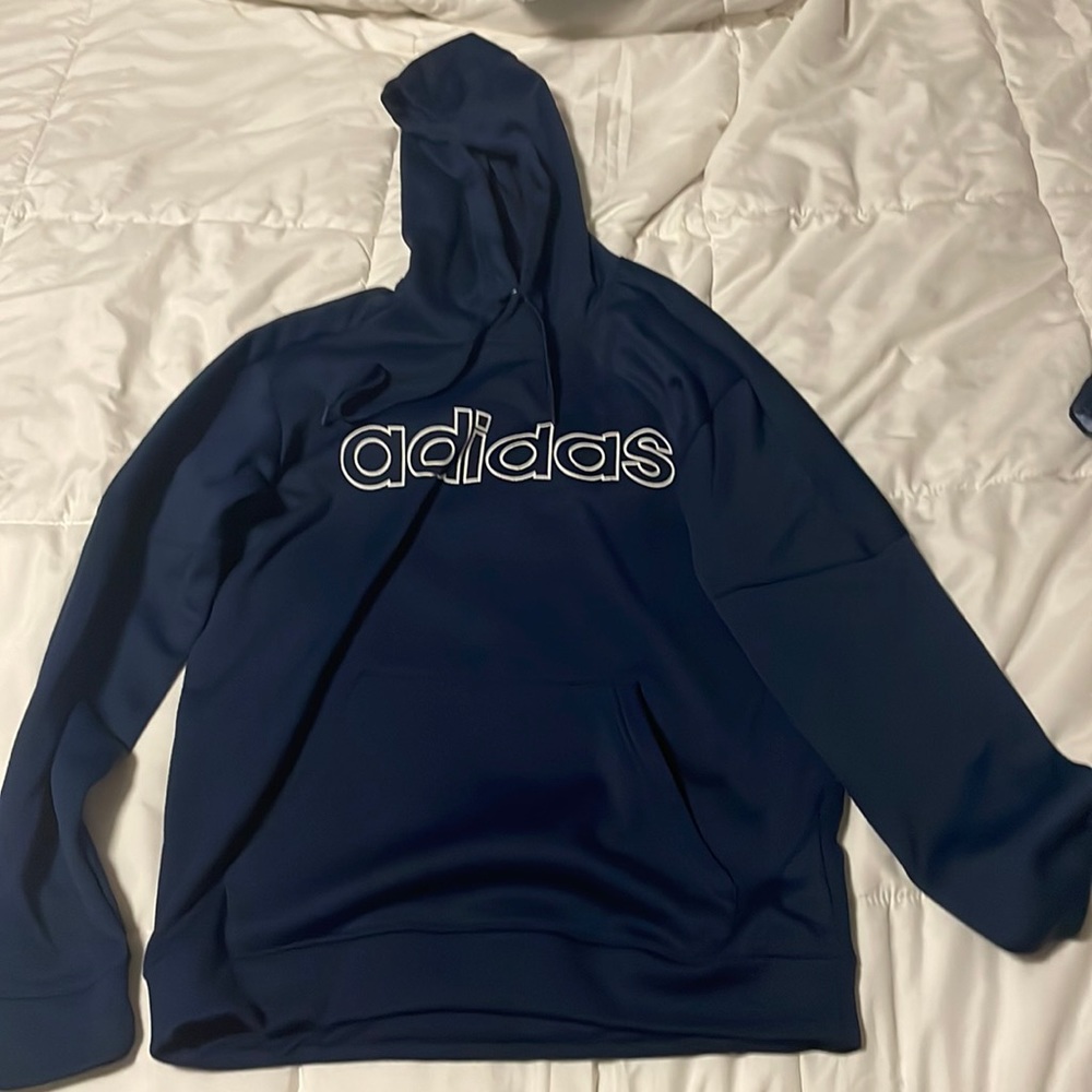 men’s medium blue adidas sweatshirt